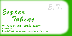 eszter tobias business card